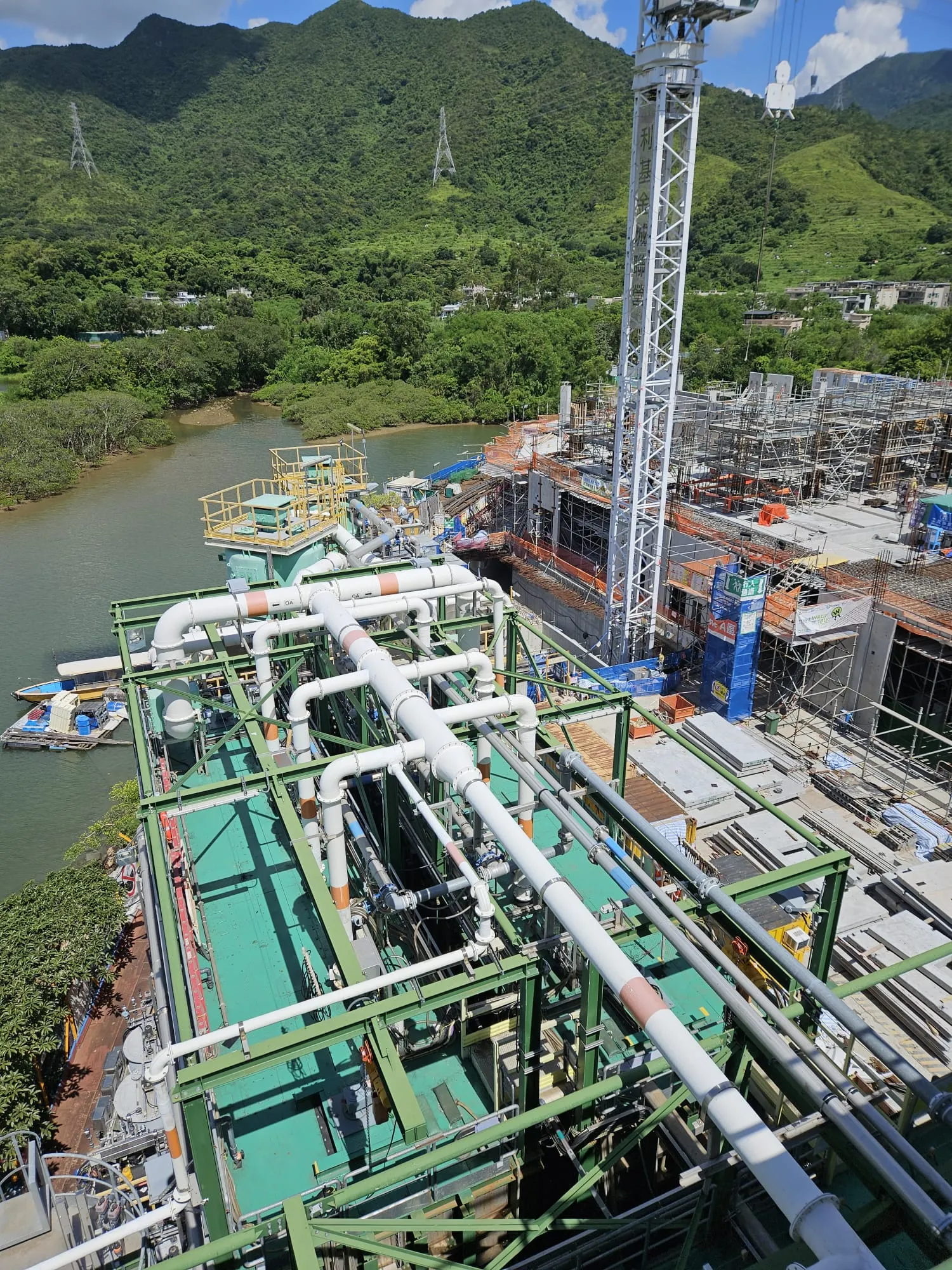 Treatment plant pipework